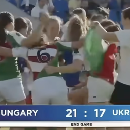 Videón a magyar női hetesrögbi-válogatott történelmi sikere