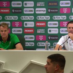 A Ferencváros sajtótájékoztatója a Noah elleni BL-selejtező előtt