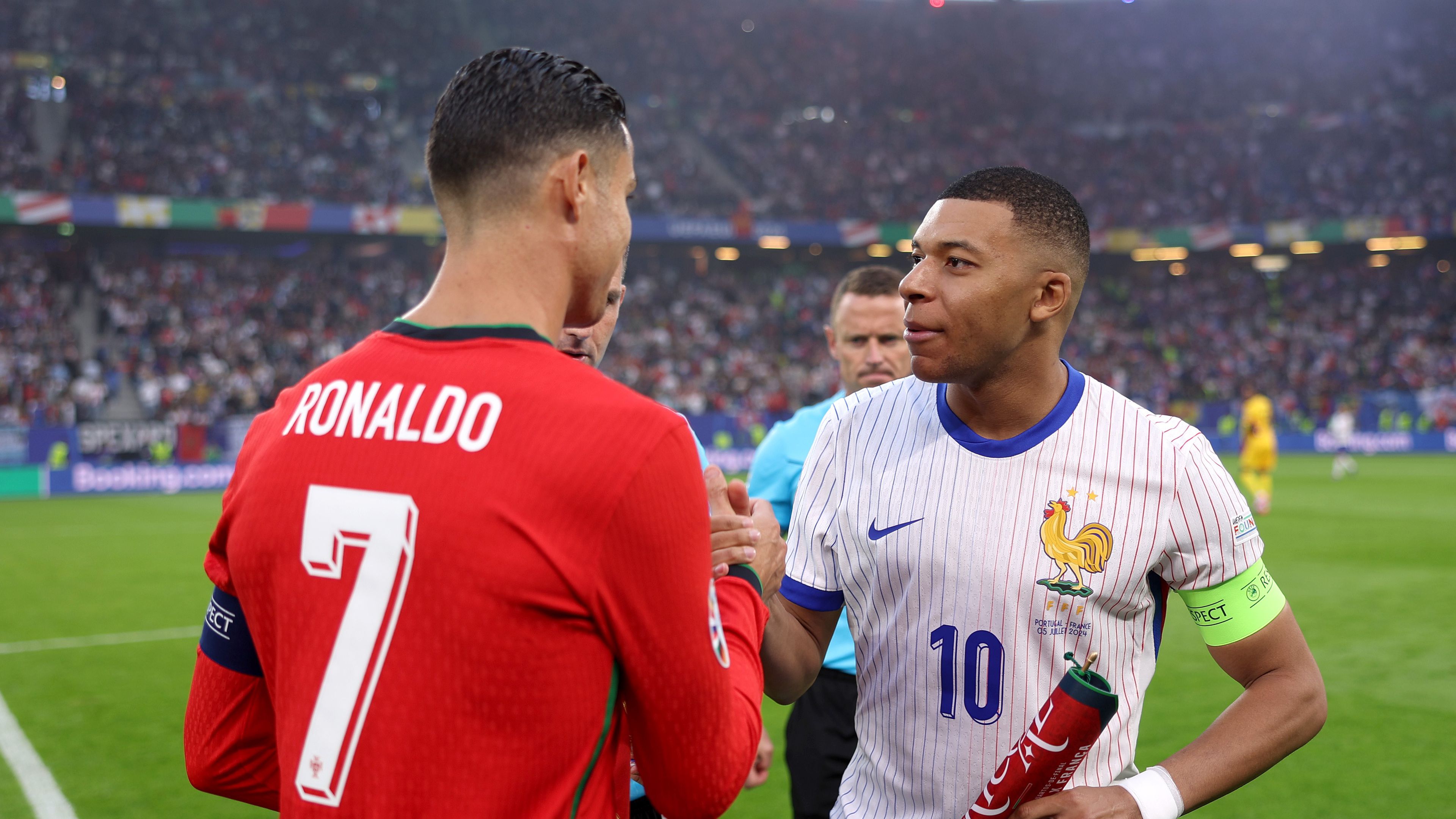 Cristiano Ronaldo és Kylian Mbappé a németországi Eb-n