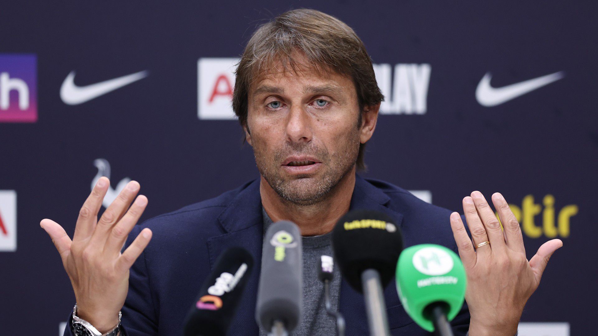 Antonio Conte tavaly november óta dolgozik a Tottenhamnél (Fotó: Getty Images)