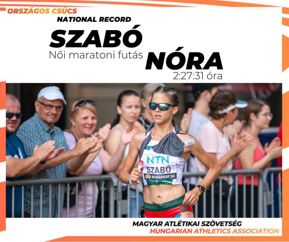 Szabó Nóra saját rekordját döntötte meg (Fotó: Magyar Atlétika - Hungarian Athletics)