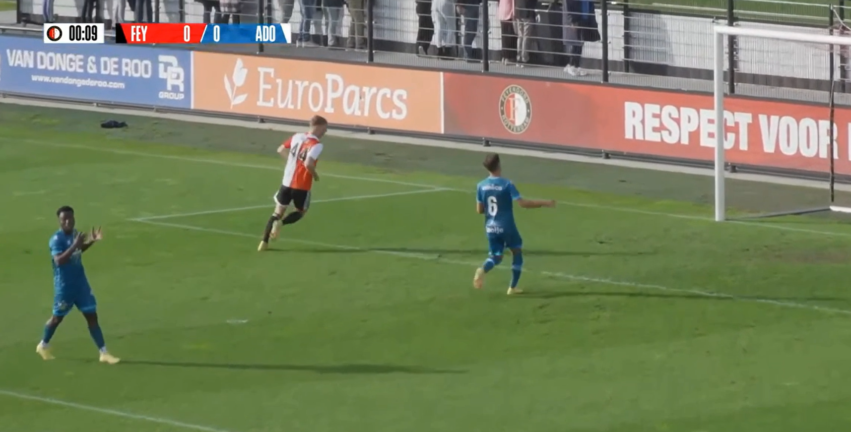 Videó – Nyolc másodperc alatt kapott gólt kezdőrúgás után a Den Haag