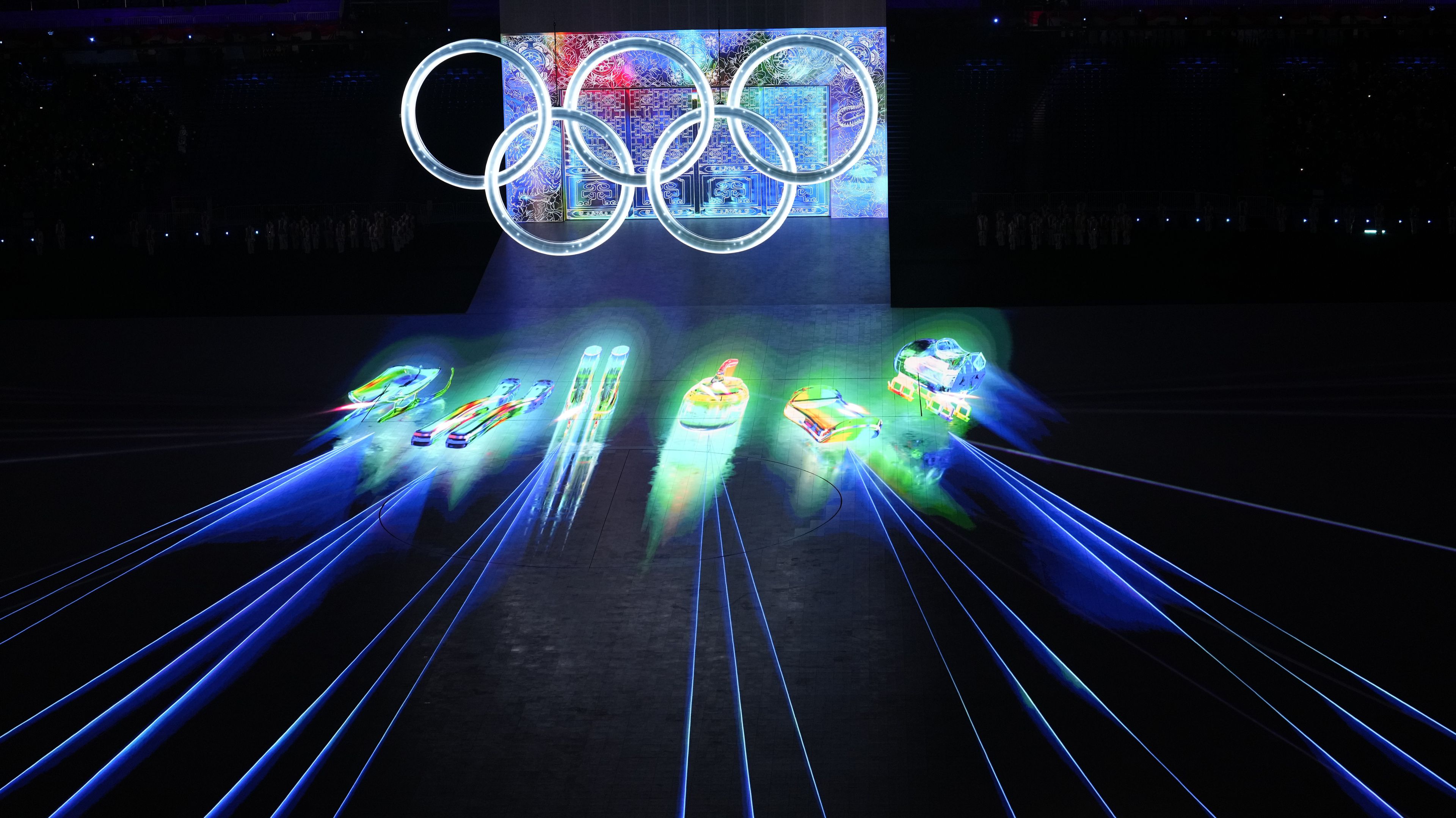 A 2022-es pekingi téli olimpia nyitóünnepsége (Fotó: Getty Images)