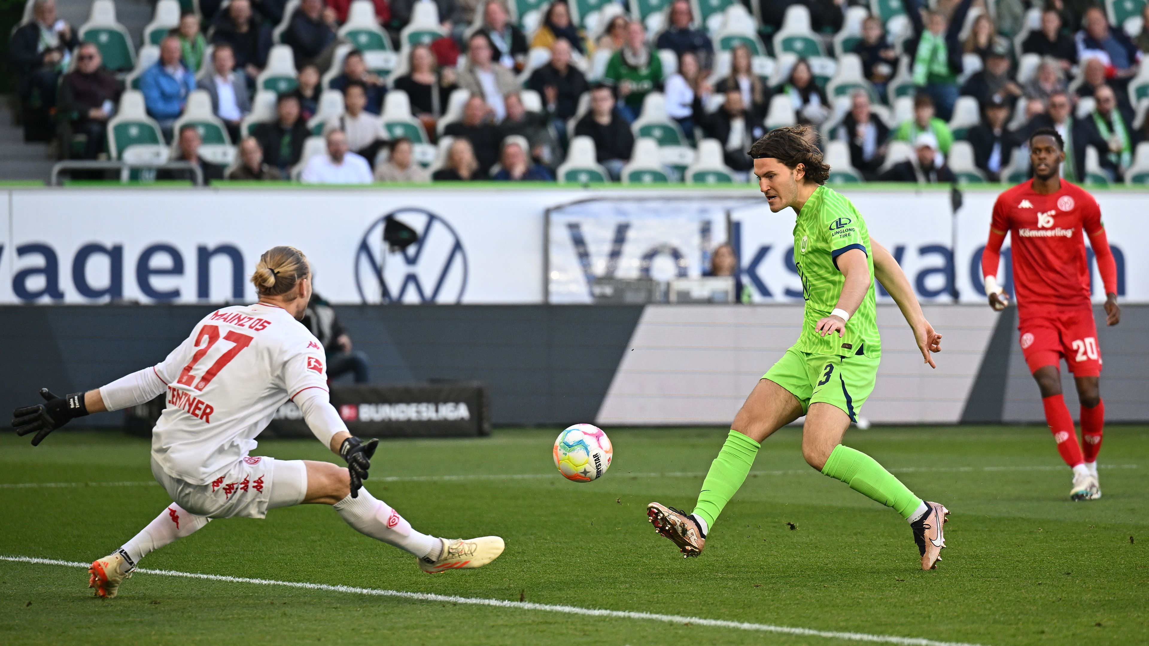 A Wolfsburg esélyt sem adott a Mainznak