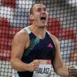 Halász Bence olimpiai szintes kalapácsvetésben