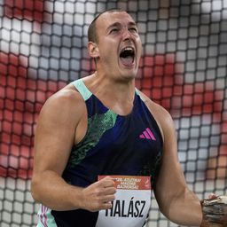 Halász Bence olimpiai szintes kalapácsvetésben