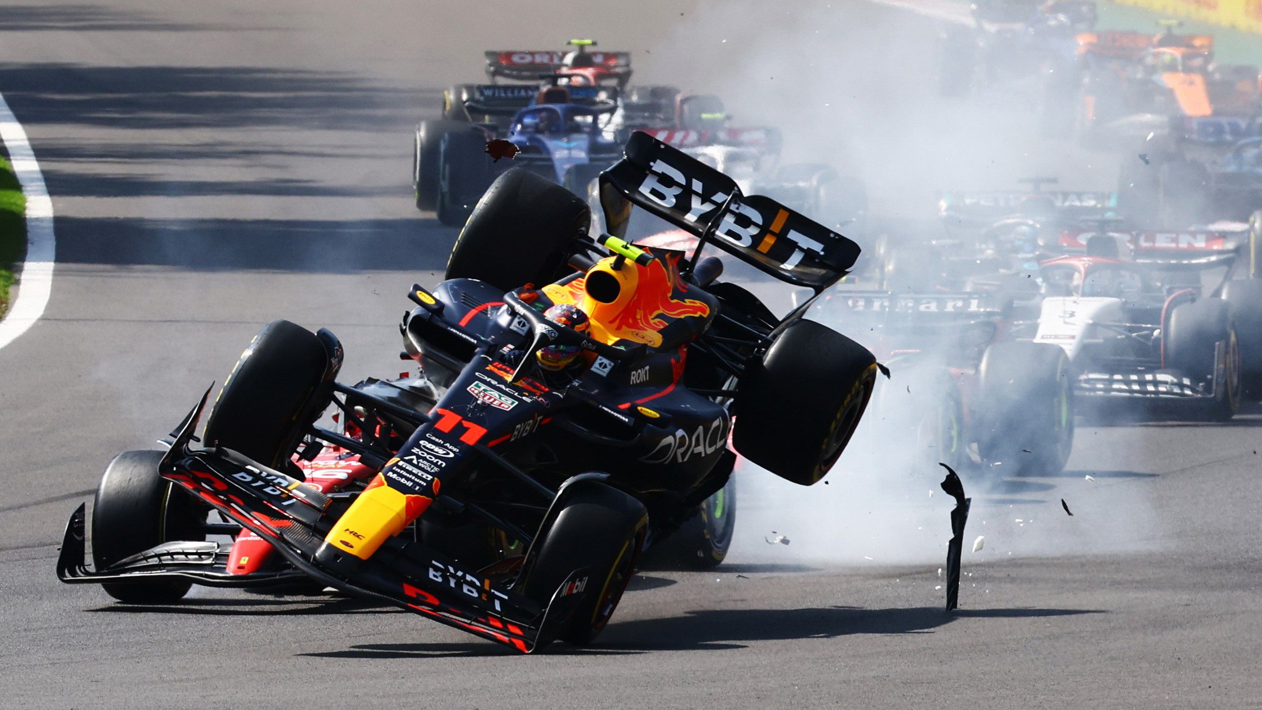 Sergio Péreznek 14 másodpercig tartott a Mexikói GP, ez volt, aki nehezen emésztette meg /Fotó: Getty Images