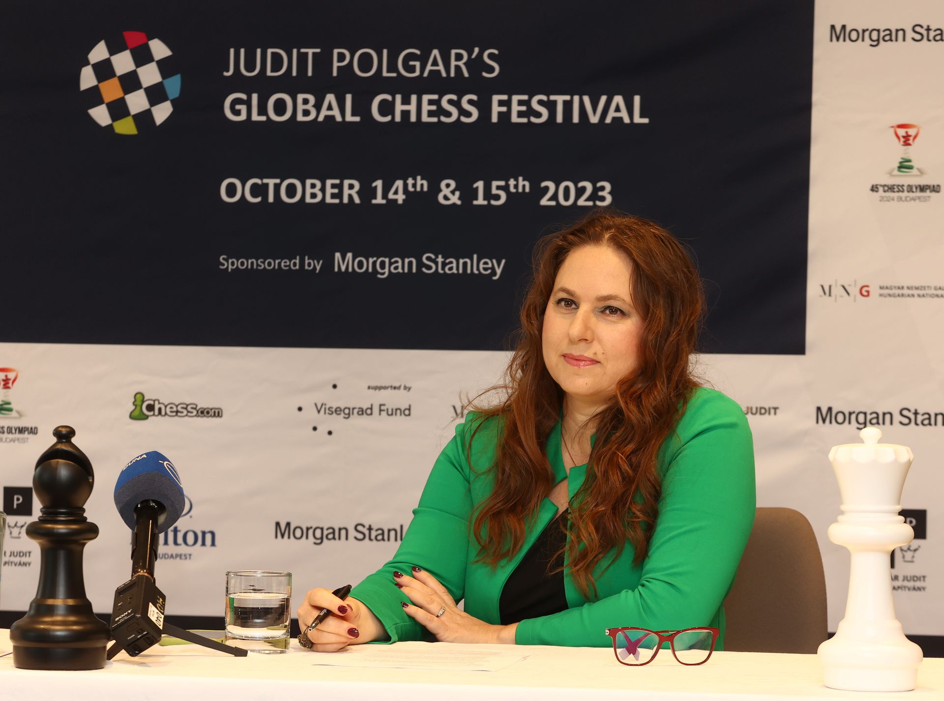 A világfesztivál rendezésével Polgár Judit rendkívül sokat tesz a sakkozás népszerűsítéséért (Fotó: Pozsonyi Zita)