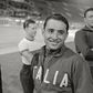 Sante Gaiardoni az egyik 1960-as olimpiai győzelme után
