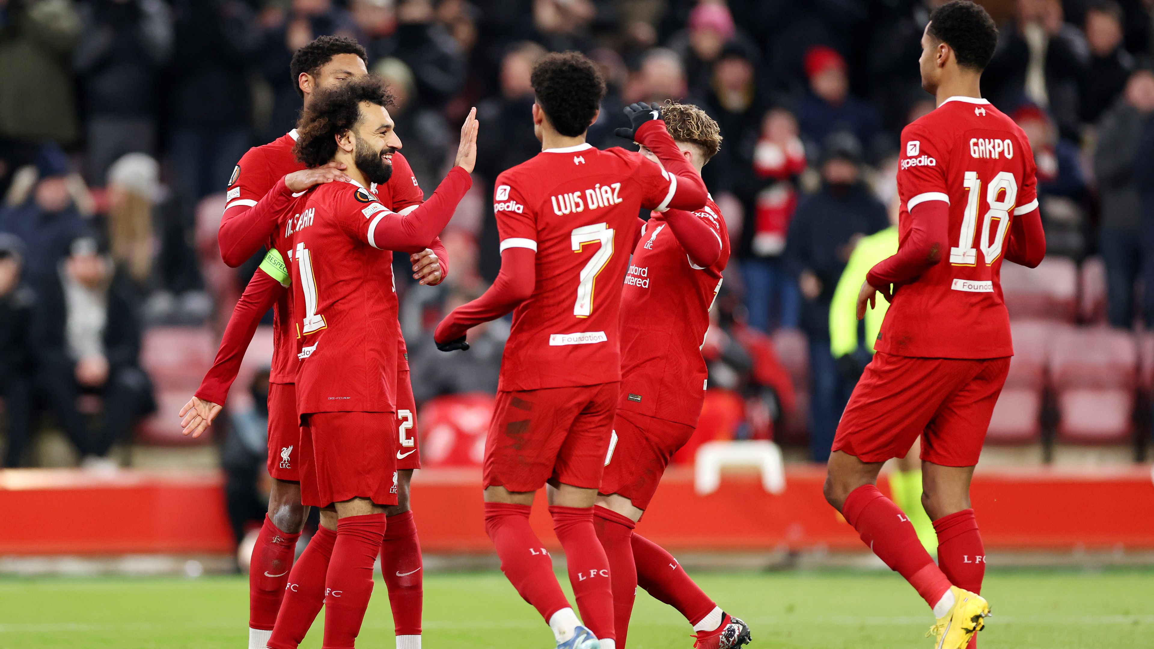 Szalah, Díaz és Gakpo góljaival nyert a Liverpool