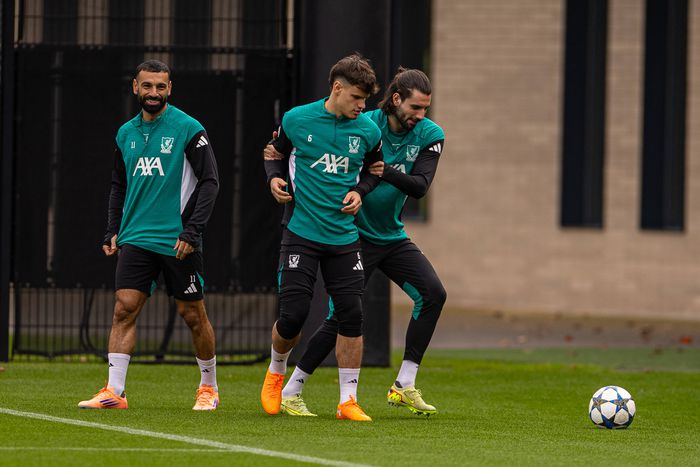 Szoboszlai Dominik és Kerkez Milos a Liverpool kezdőcsapatában