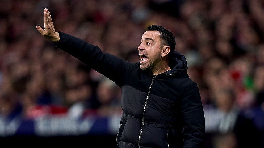 Xavi ezúttal csak a lelátón foglalhatott helyet