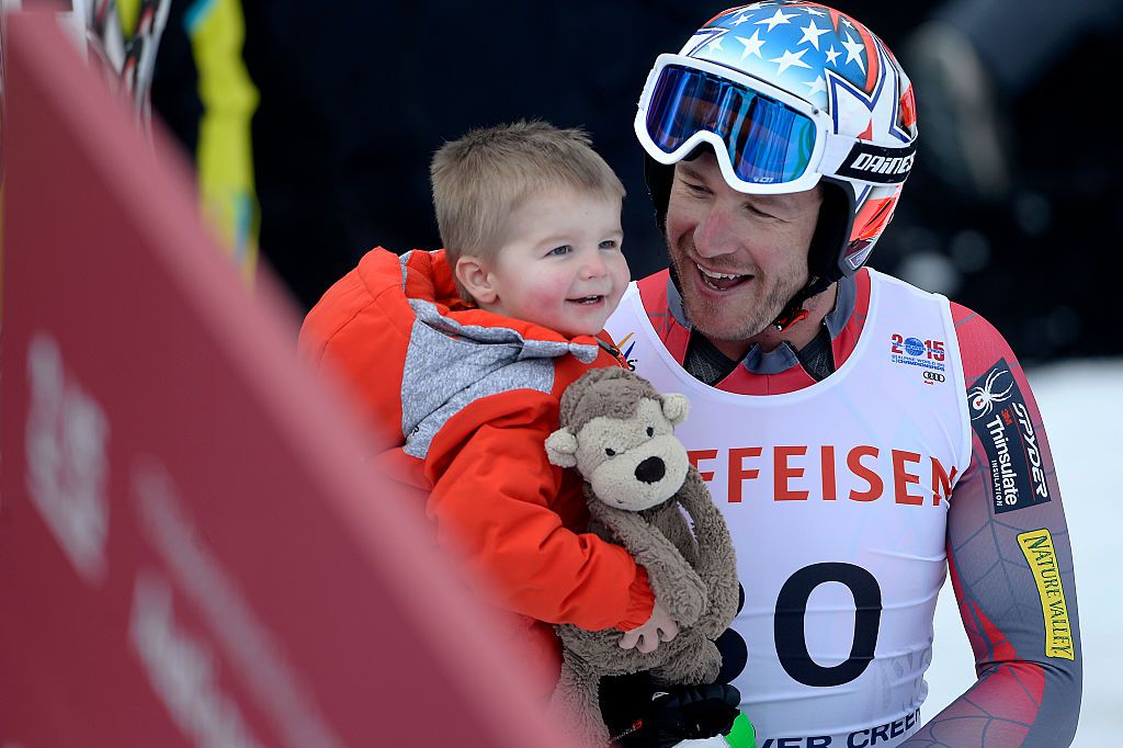 2015-ben már a harmadik házasságából a legnagyobb fiú is a célban várta apukáját (Fotó: Getty Images)