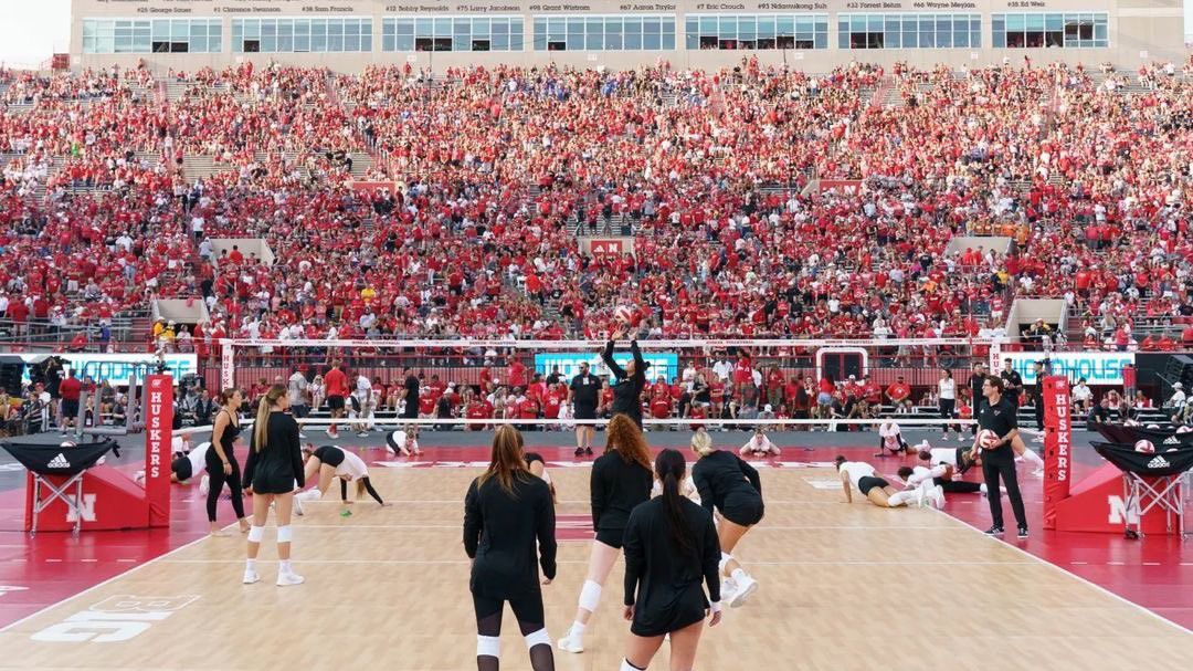 Soha korábban nem volt még ennyi néző női sporteseményen (Fotó: Twitter/University of Nebraska at Omaha)