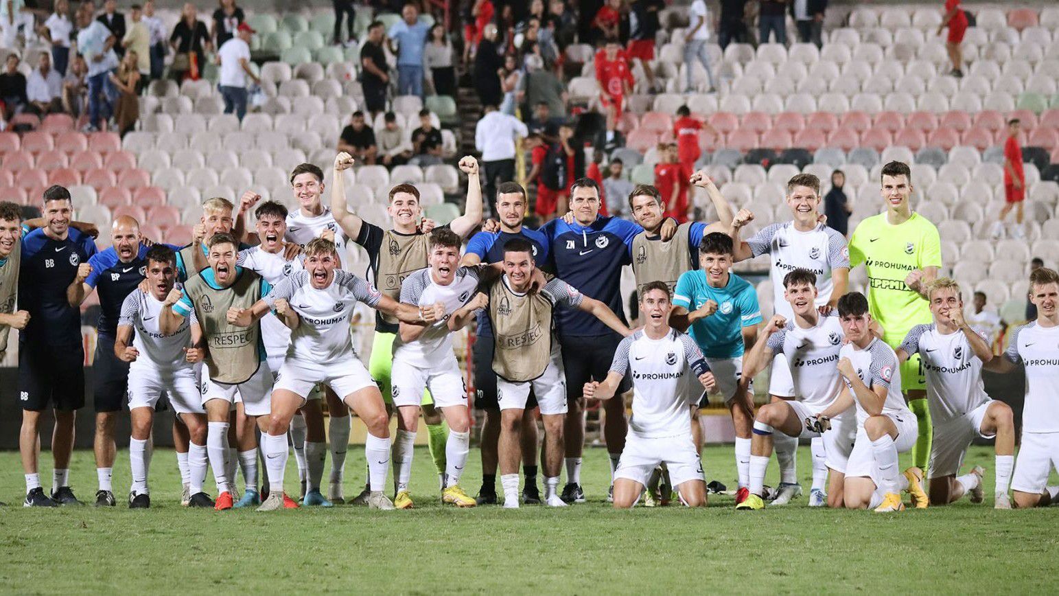 Az MTK fiataljai kétgólos előnyt szereztek az első mérkőzésen idegenben. (Fotó: mtkbudapest.hu)