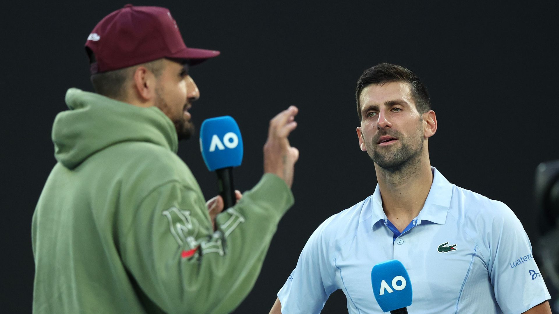 2025-ben indulni akar az Australian Openen, tavaly azonban Melbourne-ben csak interjúzhatott a 2022-es wimbledoni döntőben őt legyőző Novak Djokoviccsal (Fotó: Getty Images)