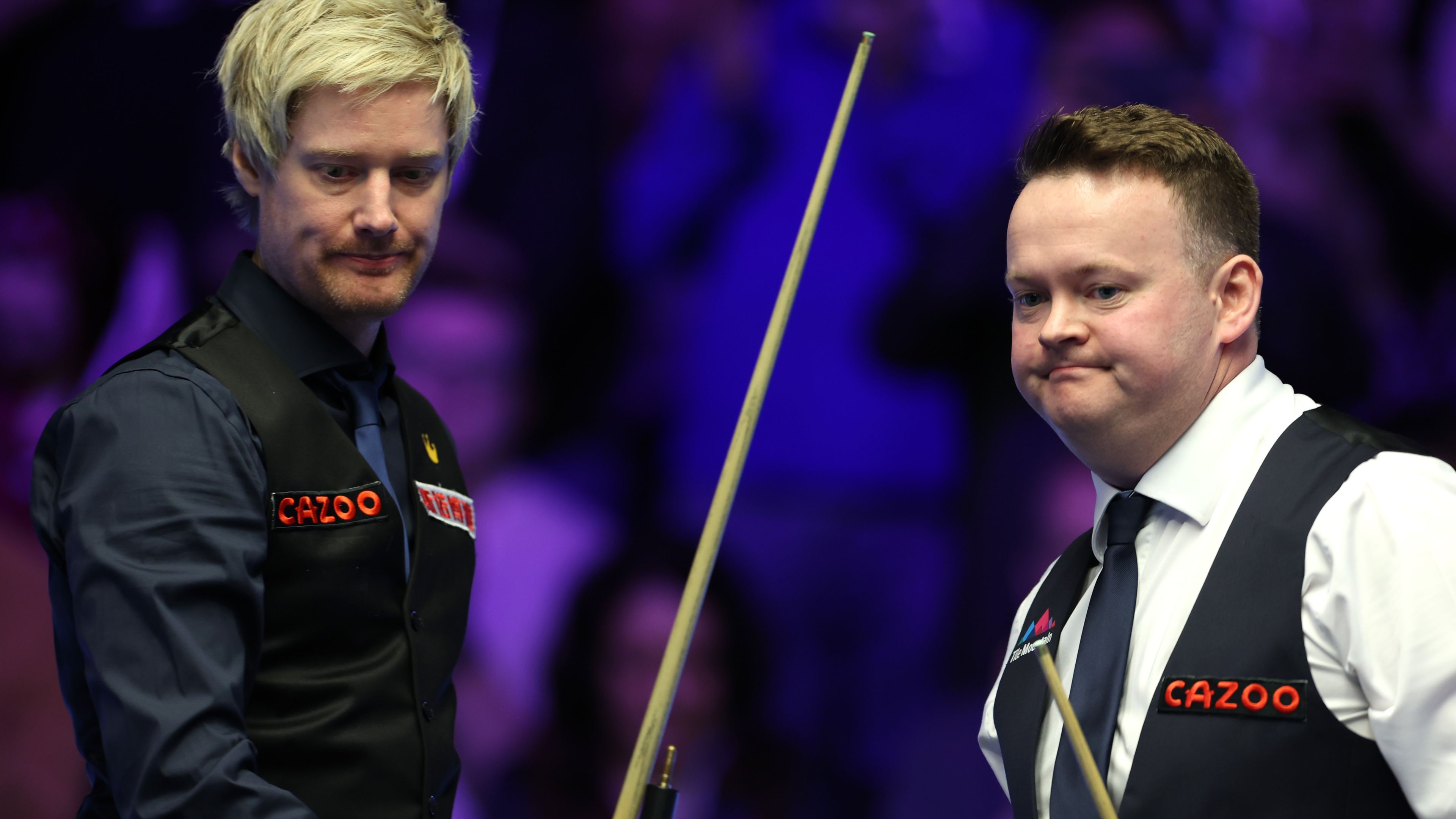 Neil Robertson (balra) 2010-ben, Shaun Murphy 2005-ben nyerte meg a világbajnokságot