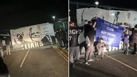 Εξαγριωμένοι οι οπαδοί της Έβερτον, διαδήλωσαν έξω από το προπονητικό επειδή η ομάδα δεν έκανε ούτε μία μεταγραφή