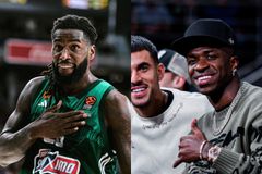 Ο Βινίσιους παρακολούθησε από κοντά τη μεγάλη νίκη του Παναθηναϊκού κόντρα στη Ρεάλ Μαδρίτης (pic)