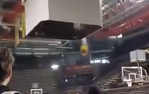 Το cube κοσμεί τη SUNEL Arena λίγο πριν το ΑΕΚ - Μπανταλόνα (vid)