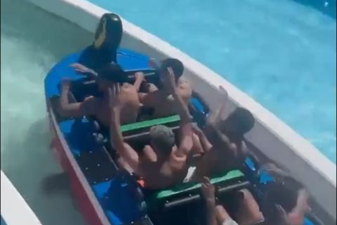 Οι παίκτες της Γουέστ Χαμ διασκέδασαν σε water park πριν τον τελικό του Conference League (vid)