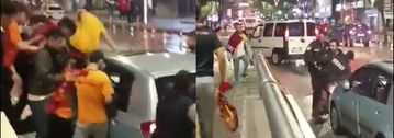 Οπαδός στην Τουρκία έβγαλε ματσέτα και κυνήγησε φίλους της Γαλατασαράι (vid)