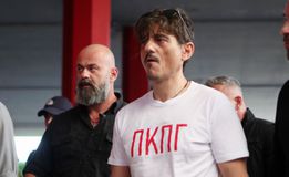 Μαζί με τον Δημήτρη Γιαννακόπουλο η άφιξη της αποστολής του Παναθηναϊκού στο ΣΕΦ (vid)