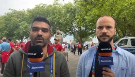 Το Sportal μετέφερε ζωντανά εικόνα και ήχο από το Ντίσελντορφ ενόψει της αναμέτρησης Γαλλία - Βέλγιο