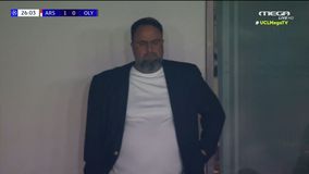 Ο Βαγγέλης Μαρινάκης στο Emirates για το Άρσεναλ - Ολυμπιακός