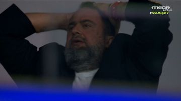 Η αντίδραση του Βαγγέλη Μαρινάκη στην κεφαλιά του Ελ Κααμπί