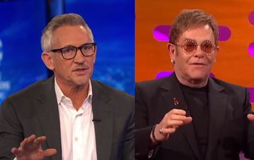 O Έλτον Τζον πήγε... κουβά σε στοίχημα που έβαλε με τον Γκάρι Λίνεκερ (pic)