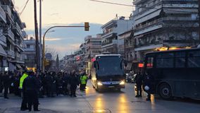 Η άφιξη της αποστολής του ΠΑΟΚ στην Τούμπα για το ντέρμπι με την ΑΕΚ