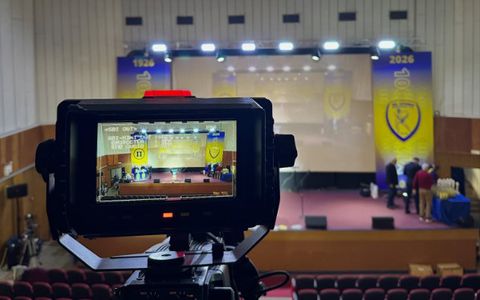 Τα εμβλήματα της «αιώνιας» πορείας του Παναιτωλικού στον χώρο της κεντρικής εκδήλωσης (pic)