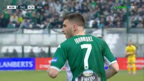 Παναθηναϊκός-Βόλος: Φοβερή κάθετη του Μαντσίνι, άγγιξε το 1-0 ο Ιωαννίδης (vid)