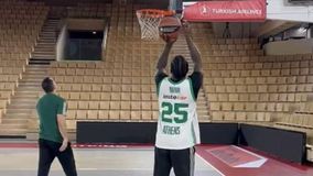 Η προπόνηση του Παναθηναϊκού ΑΚΤΟR επί γαλλικού εδάφους πριν το ματς με την Μονακό (vid)