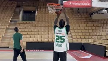 Η προπόνηση του Παναθηναϊκού ΑΚΤΟR επί γαλλικού εδάφους πριν το ματς με την Μονακό (vid)