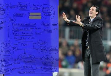 Διαρροή των οδηγιών που έδωσε ο Ουνάι Έμερι στους παίκτες του (pic)