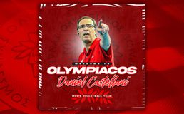 Ο Ντανιέλ Καστελάνι στον πάγκο του Ολυμπιακού