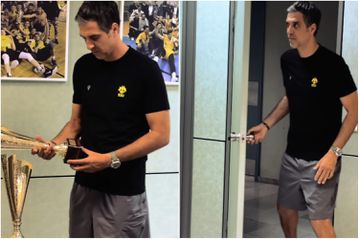 Η μεγάλη επιστροφή: Ο Νίκος Χατζής και πάλι στην ΑΕΚ (vid)