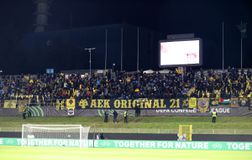 Στην ΑΕΚ «νιώθουν» στο Τσέλιε σαν το σπίτι τους - Οι φίλοι της έκαναν κατάληψη στο Stadion Z'dežele (vid)