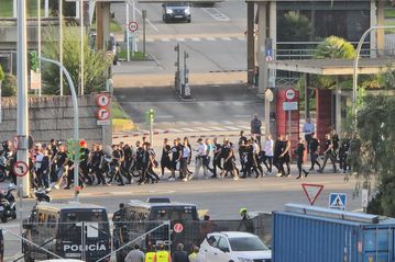 Η πορεία των οπαδών του ΠΑΟΚ προς το Balaídos για το ματς με τη Θέλτα (vid/pic)