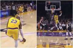 Το... κόλπο με το παπούτσι - Ο ΛεΜπρόν μπέρδεψε τους Κλίπερς και έβαλε το πιο εύκολο καλάθι της ζωής του (vids)