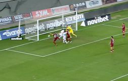 Ο Πεντρόσο με κεφαλιά έκανε το 1-0 για τον Λεβαδειακό κόντρα στην ΑΕΛ Novibet