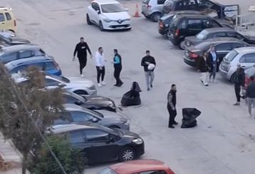 Οπαδοί του ΠΑΟΚ καθάρισαν τους δρόμους στις Σέρρες μετά την πορεία τους (vid)