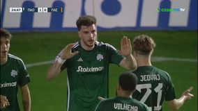 Άνοιξε το σκορ ο Παναθηναϊκός με «σουτ - κεραυνό» του Ιωαννίδη