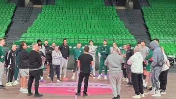 Στην προπόνηση του Παναθηναϊκού ο Δημήτρης Γιαννακόπουλος