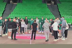 Στην προπόνηση του Παναθηναϊκού ο Δημήτρης Γιαννακόπουλος