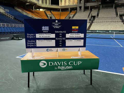 Πότε παίζει ο Τσιτσιπάς στο Davis Cup και το αναλυτικό πρόγραμμα με το Εκουαδόρ
