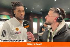 Ρισόν Χολμς στο Sportal: «Αντιδράσαμε καλά - Πάντα εξαιρετική η ενέργεια του κόσμου στο T-Center» (vid)