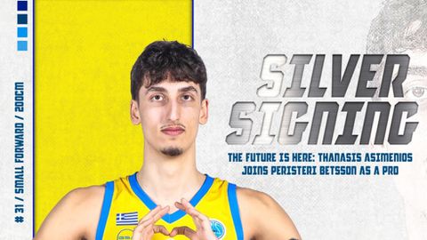 Ο Ασημένιος υπέγραψε τριετές συμβόλαιο με το Περιστέρι